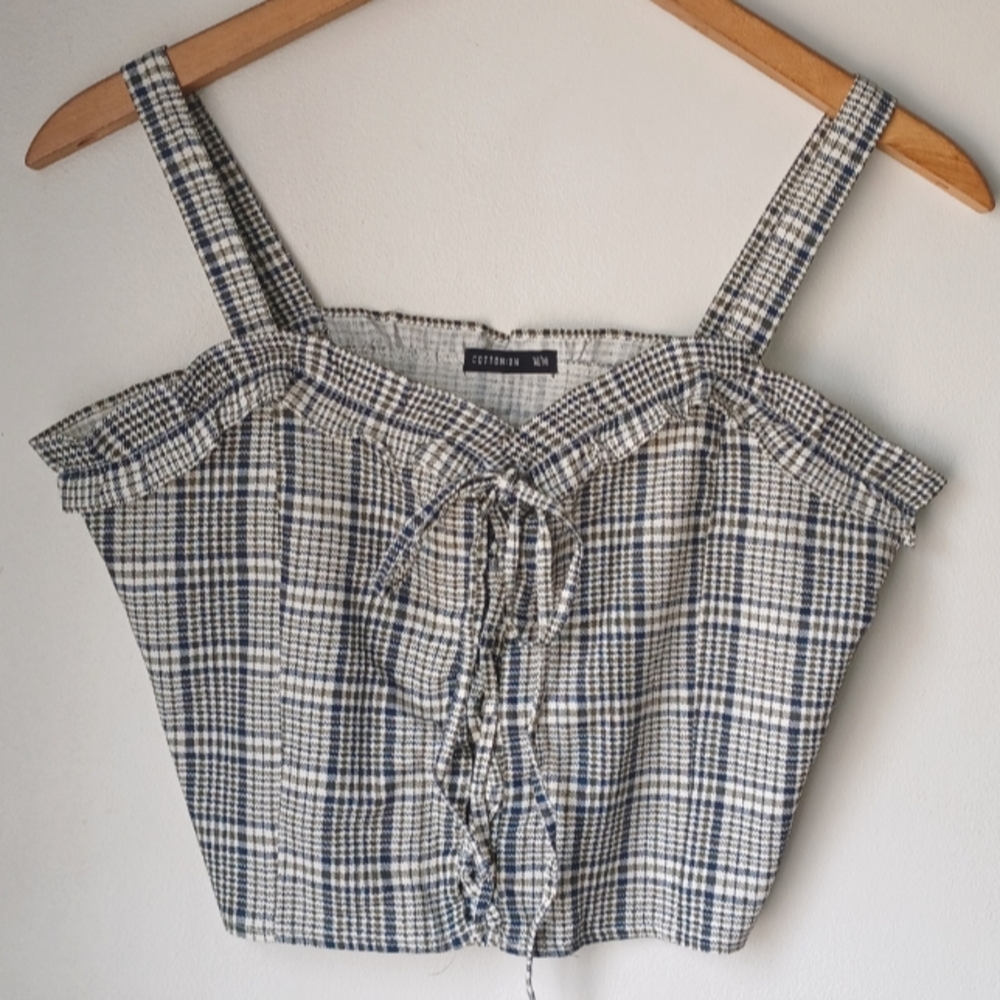 Cotton on ruffled top